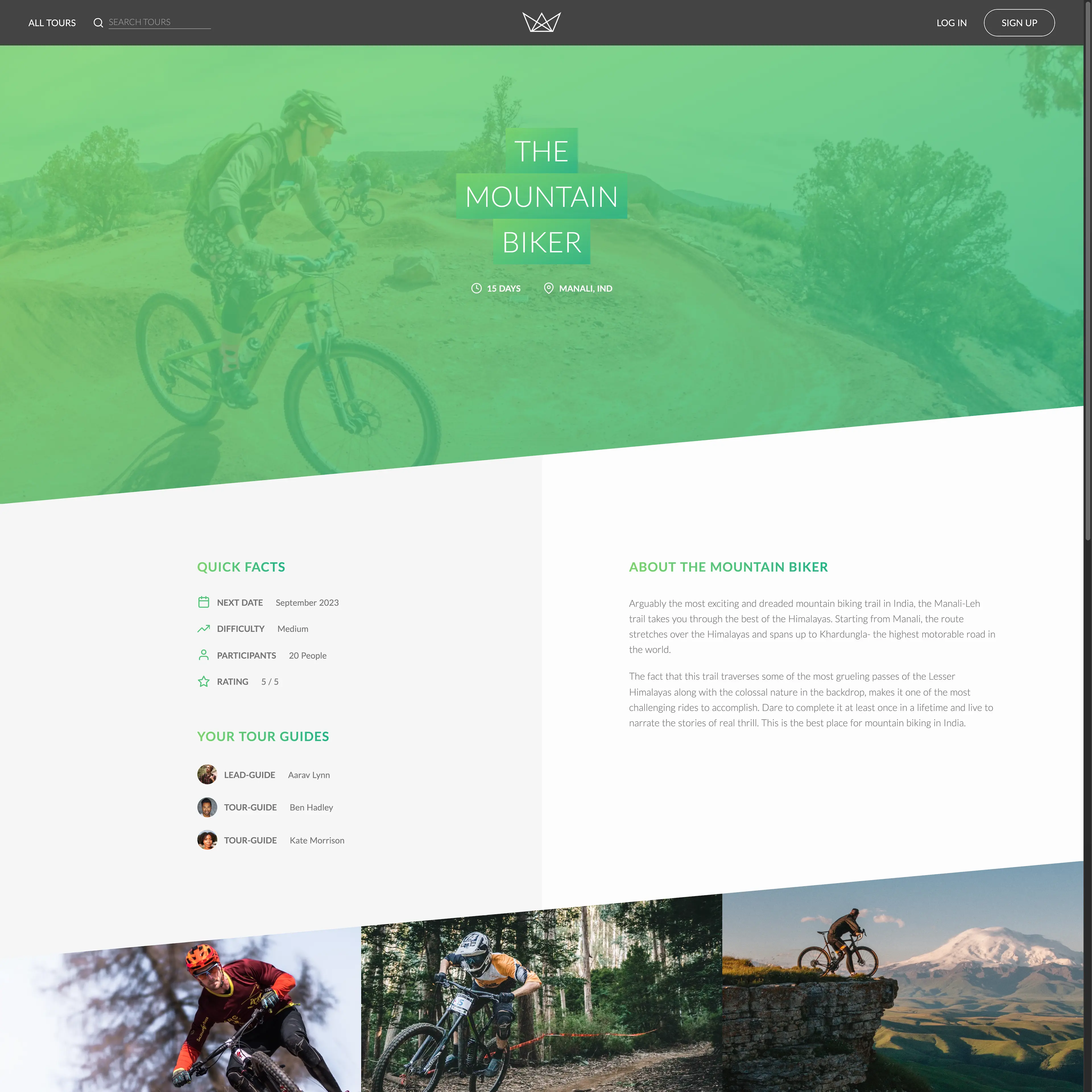 Natours desktop preview
